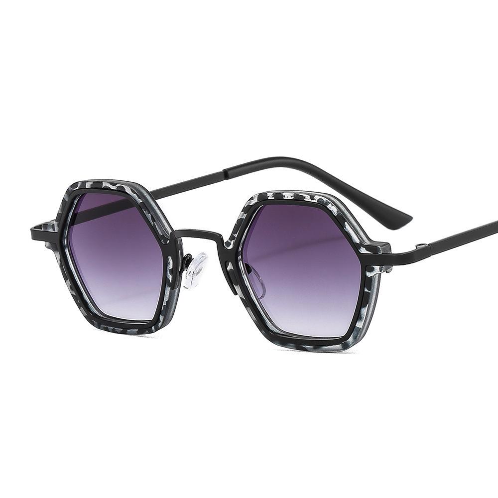 Trendy Women's Retro Round Frame Anti-UV Sunglasses