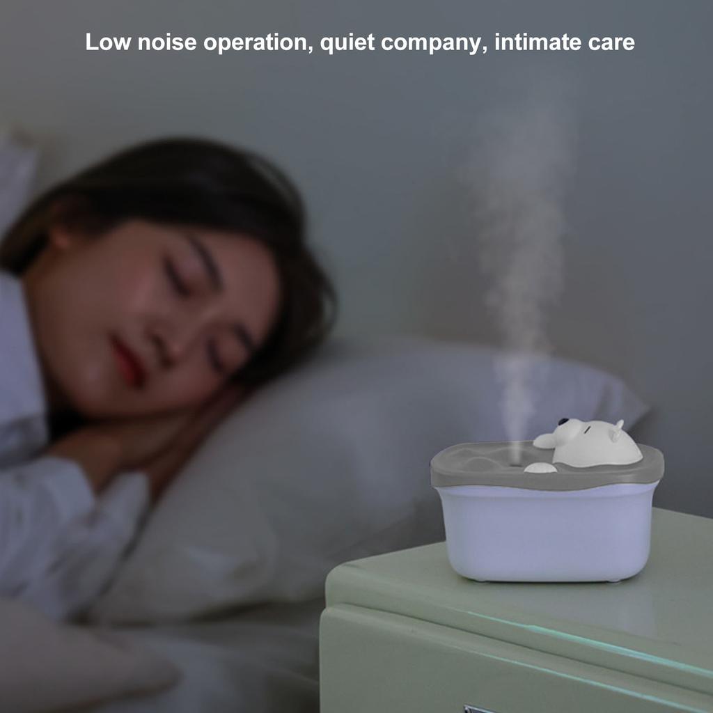 450ml   Desktop Humidifier Bubble Bear Shape USB Charging Moisturizing Humidifier
