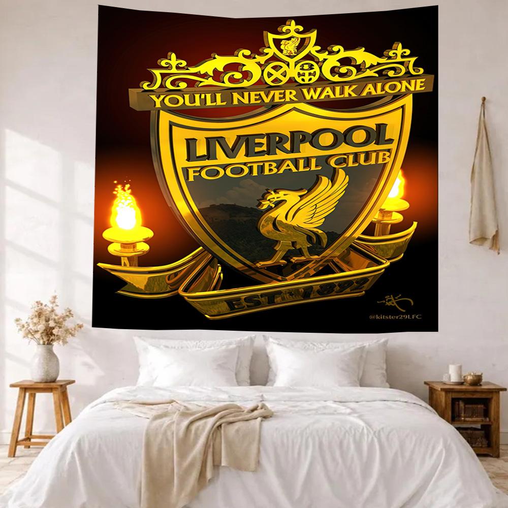 Liverpool Football Club Wall Decor Tapestry Art For Pet Memorial Birthdaywedding Party Backdrop Family Gift