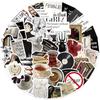 50 SZTUK Dark Academia Feministyczna Estetyka Intelektualna Naklejki Laptop Hulajnoga Wodoodporne Scrapbooking Telefon Bagaż Naklejka