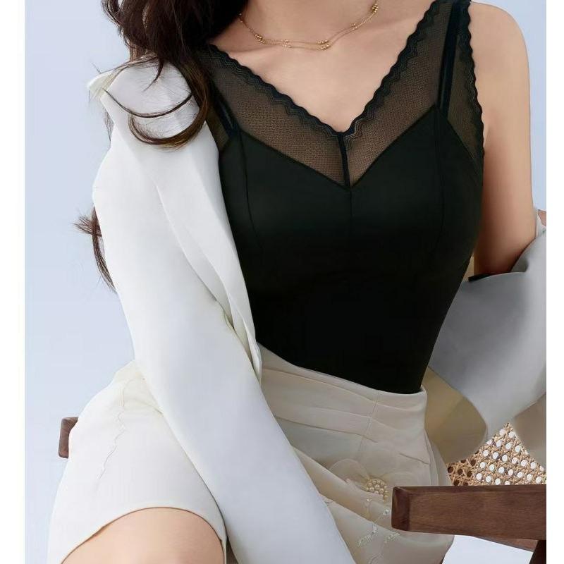Women Lightweight Satin Shaping Slimming Camisole Built In Bra Layering Underwear