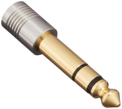 FURUTECH ADL Audio Kopfhörer-Adapterstecker, 3,5 mm Stereo-Ministecker auf 6,3 mm Standardstecker, Flachstecker, 24K Goldbeschichtet, 1 Stück, F63S-G