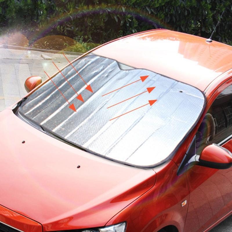 Automotive Protection Sun Shade Strong Aluminum Foil Car Window Cover For Greatest Heat Reflection Windshield Cover
