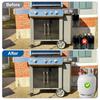 Tubo Propano ad Alta Pressione da 1,2 m con Regolatore, Regolatore Regolabile 0-30 PSI con Tubo Tipo QCC-1