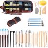 Pottery Sculpting Tools Set 40pcs Practical Ceramic Clay Carving Tools for Pottery Craft  Dotting  Carving  Drawing