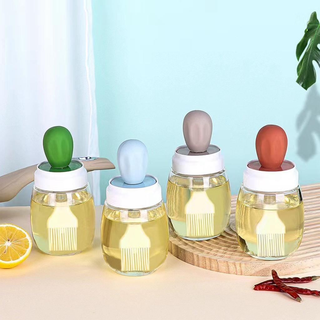 Pannekakeoljebørste Mat Myk børstebørste Grillbørste med bunn