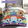 Gumball Amazing World Pattern Bedding Quilt Set Quilt Cover Pillowcase Home Decoration Gift (1 * Duvet Cover + 2 * Pillowcase, Without Core)