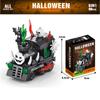6-in-1 Halloween Mini Building Toy Set,Pumpkin Witch Ghost Building BlocksHalloween Party Favors Gift