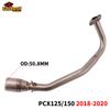 PCX 125 150 Motorcycle Scooter Exhaust Muffler Full System Pipe Slip On Escape Moto Fit For HONDA PCX125 PCX150 2018 2019 2020