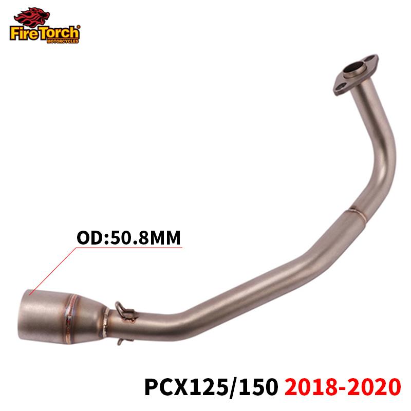 PCX 125 150 Motorcycle Scooter Exhaust Muffler Full System Pipe Slip On Escape Moto Fit For HONDA PCX125 PCX150 2018 2019 2020