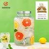 Glass Beverage Dispenser with Faucet