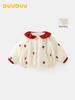 DUUDUU 2025 Fleece-Lined Infant Cotton Outerwear: Thickened, Class A, Autumn/Winter Baby Girls' Padded Clothes