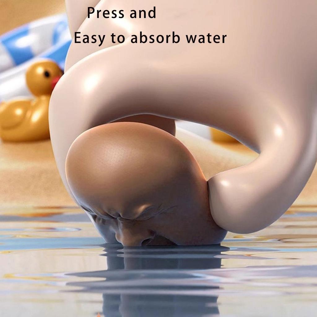 Plastic Teas Pet With Prank Feature Yawning Head Figure Water Sprays Squeezing Ornament Toy For Home Office Decors