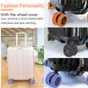 4/8pcs Portable Protect Your Luggage Wheels with Flexible Silicone Suitcase Covers