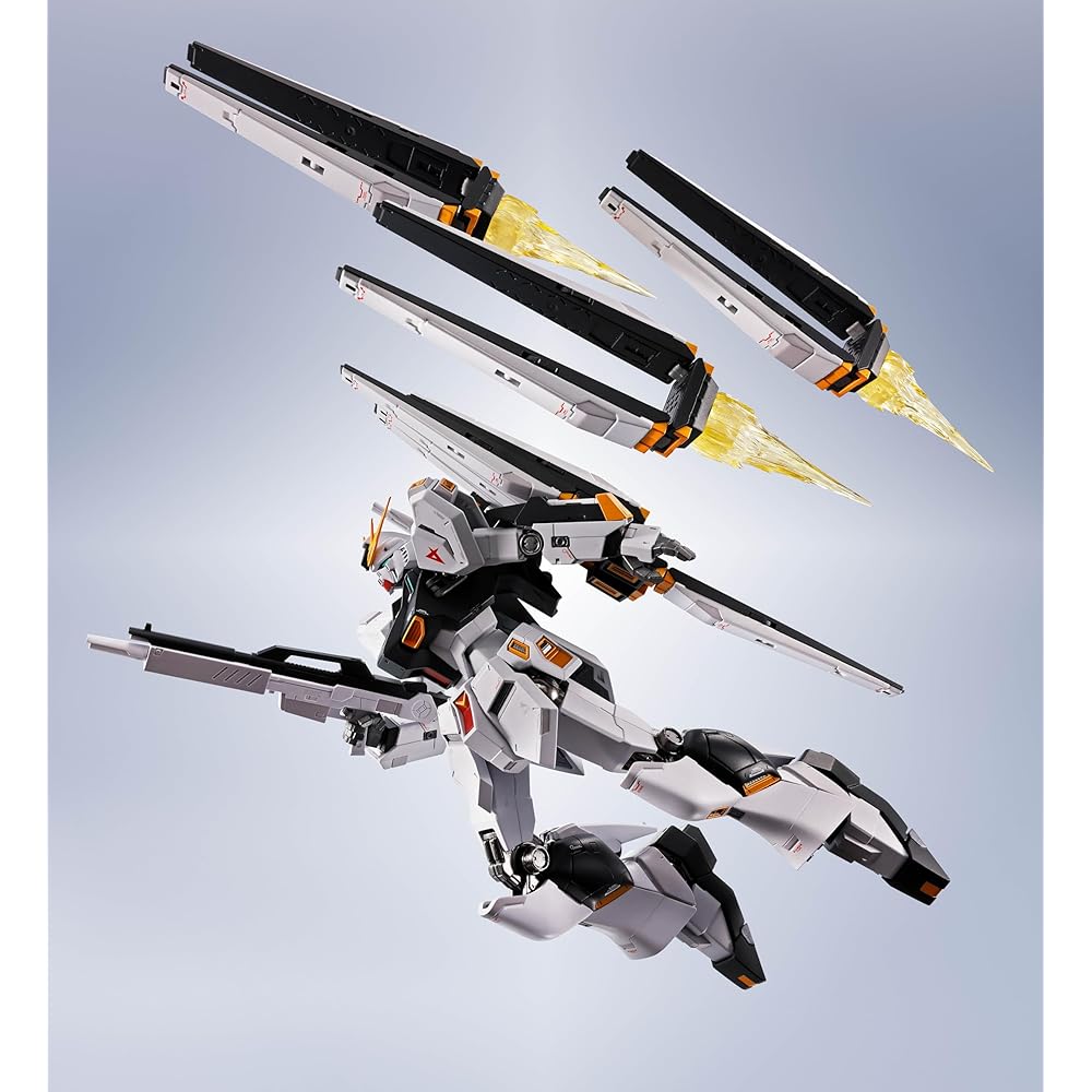 TAMASHII NATIONS METAL ROBOT SPIRITS Mobile Suit Gundam: Char's Counterattack Nu Gundam, approximately 150mm, ABS, die-cast, and PVC pre-painted actio