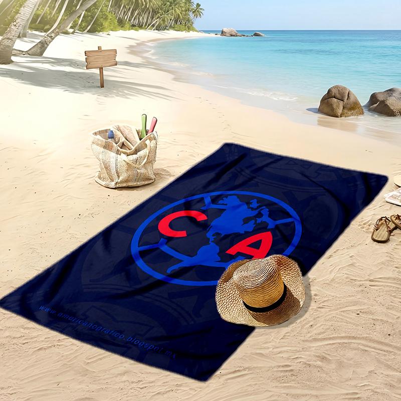 Club America Bedrucktes Strandtuch Schnelltrocknend Weiches Handtuch Tragbare Große Rechteckige Stranddecke für Reisen Schwimmbad