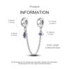 925 Silver Devil's Eye Guardian Palm Safety Chain Charms Jewellery Fit 925 Bracelet For Women DIY Gift