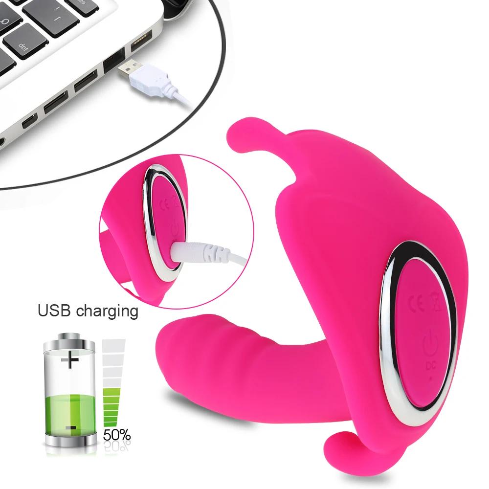 Wireless Remote Control Wear Dildo Butterfly Vibrator Sex Toys for Couple Orgasm Masturbator Panties Dildo Vibrators for Women