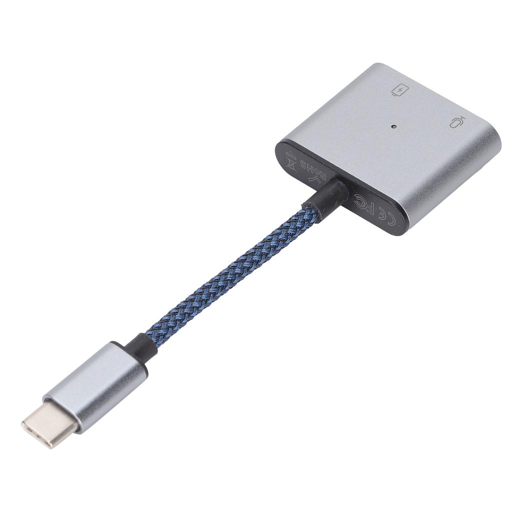 2 in 1 Type C to Type C Adapter Type C to with USB C PD 60W Fast Charging Adapter