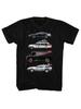 T-Shirt Y2k 1pc Retro Film Cars Black