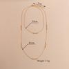 New Sexy Multi-layer Chain Stacked Metal Necklace Neck Chain