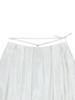 Tuomio Satin Balloon Skirt [White]