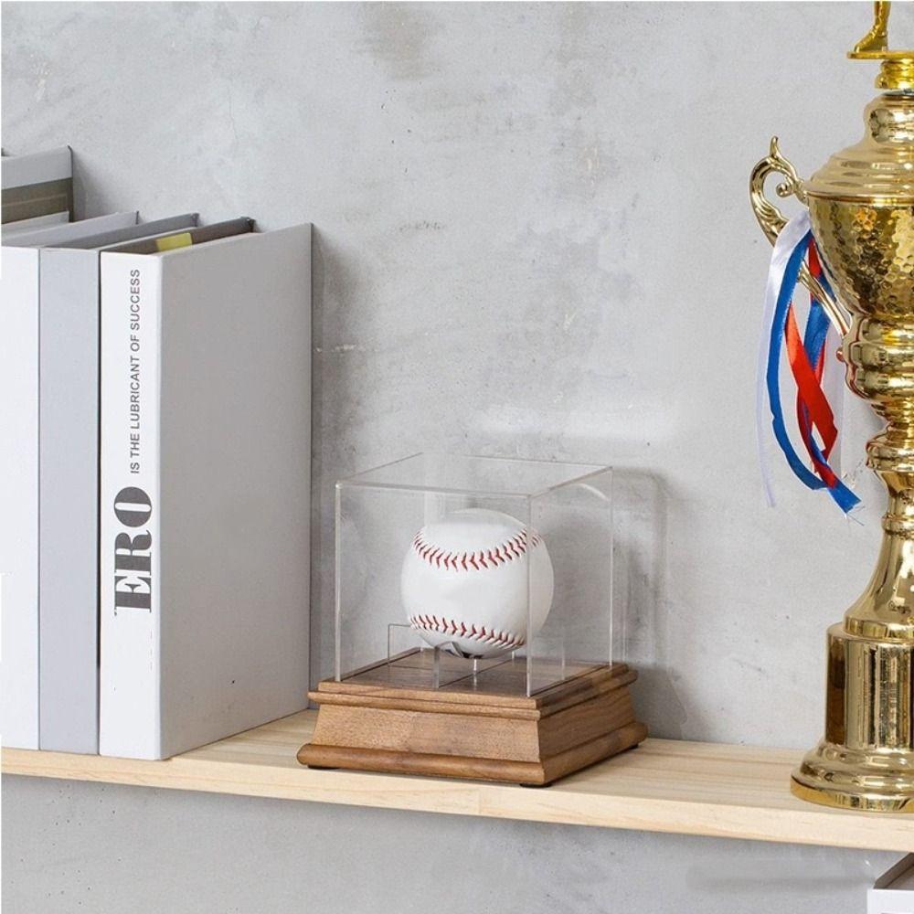 Ball Holder Baseball Display Case Dustproof Baseball Holder Baseball Box  Softball Sports