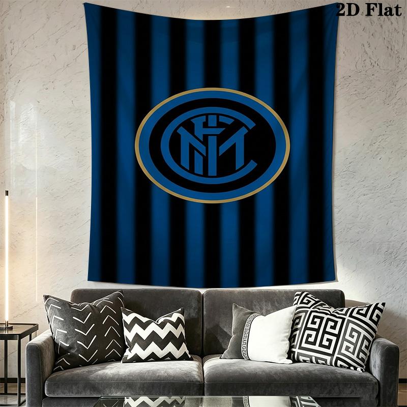 Inter Milan Iconic Crest Design Bedding 1 Duvet Cover 2 Pillowcase Without Core Christmas Birthday Gift Bedding Set