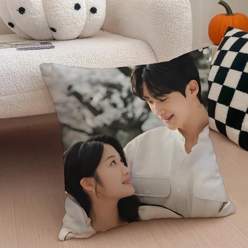 korean drama LLovely Runner Cushion Cover Throw Pillow Cover Hidden Button Durable Polyester Chair Cushion