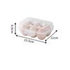 Egg Holder Plastic Egg Storage Box Egg Organizer for Fridge Portable  Tray with Lid for Refrigerator Camping Hiking Outdoor