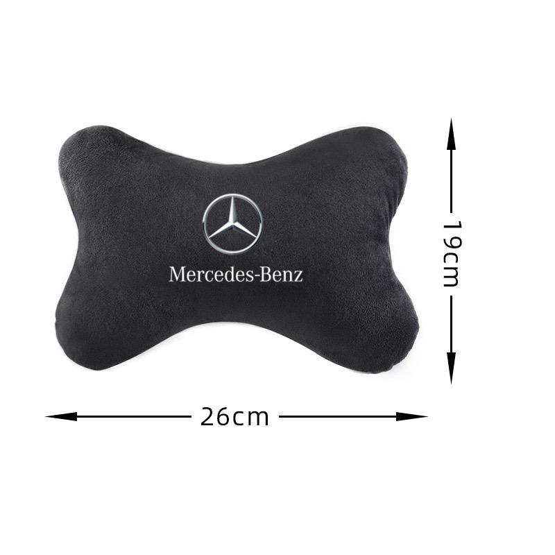 CQS1 Car Neck Pillows Filled Fiber Car Relax Pillow For Mercedes Benz W203 W204 W205 W210 W211 W212 W221 W222 CLS CLA CLK SLK GLK