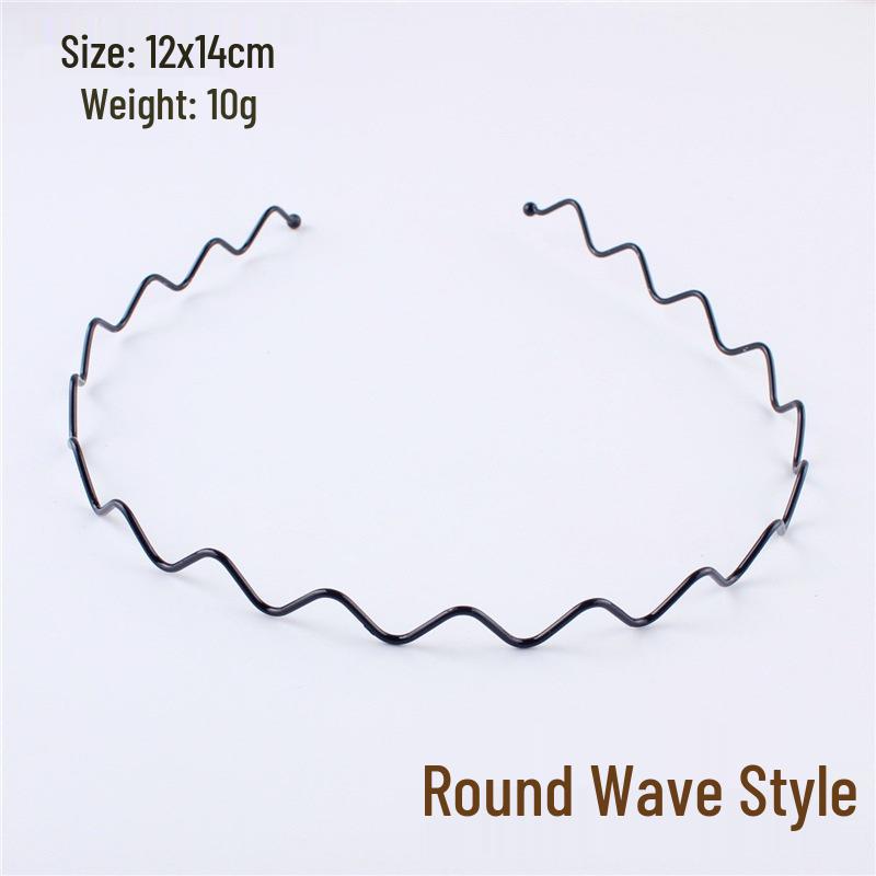 

Men s Metal Wave Hairband: Invisible, Versatile Hair Clip for Styling & Face Washing. Perfect for Outings & Managing Flyaways.