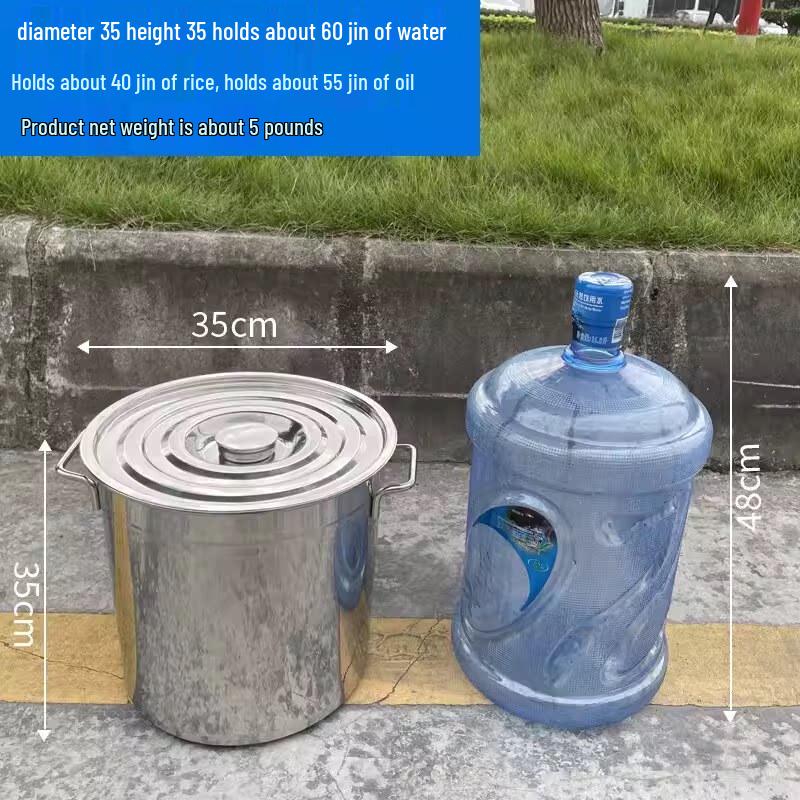 Heavy-Duty Stainless Steel Round Stockpot with Lid