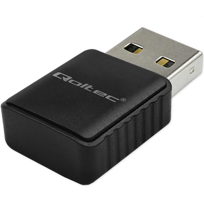 Qoltec External network card | Ultra fast mini NANO Wi-Fi adapter | Standard N | USB 2.0 | 300Mb/ | 2.4GHz