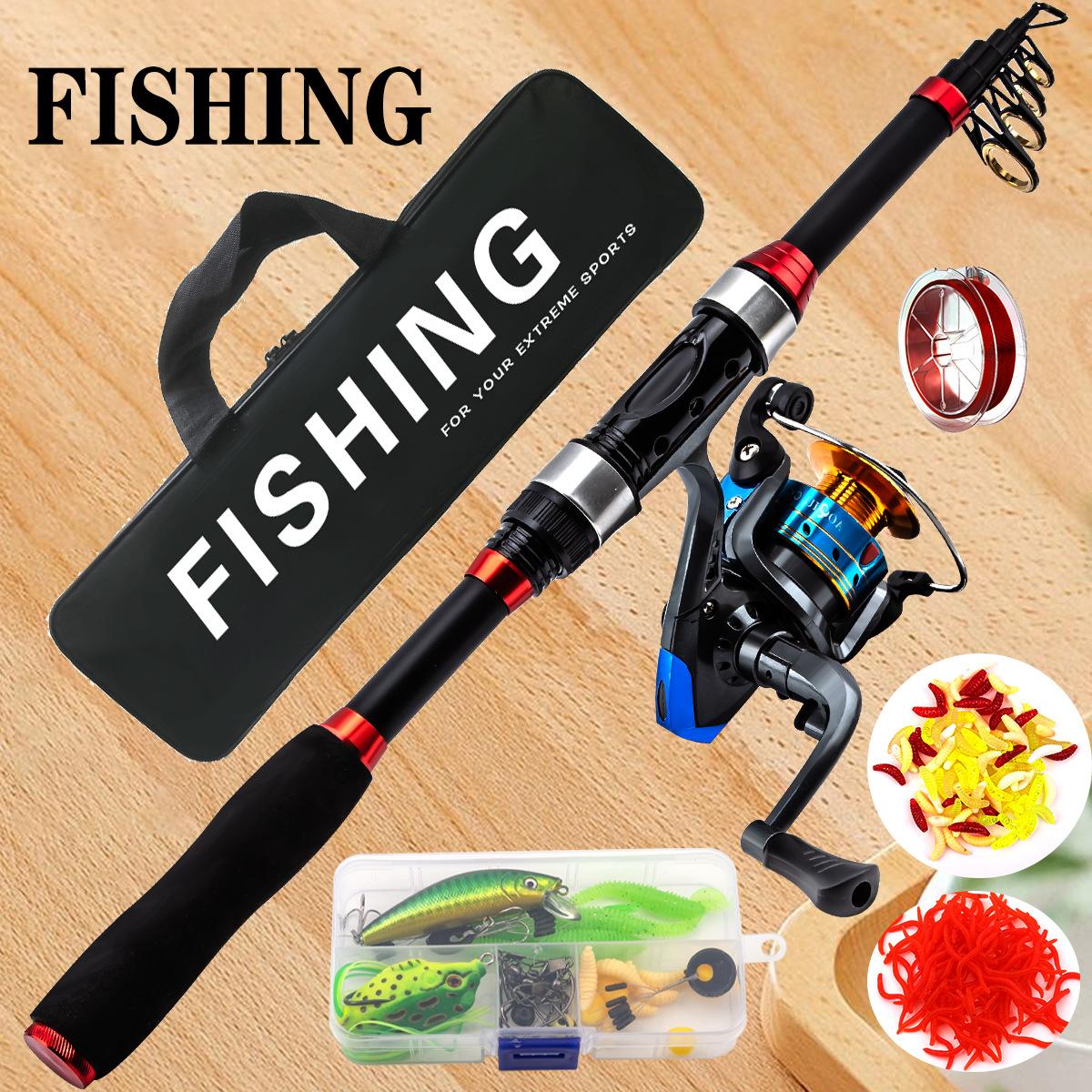 Full Set Sea Fishing Casting Rod Gear Long Casting Spinning Reel and Lure for Cross-Border Sports 1.8 m