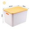 Sheng Bile Desktop Storage Box with Yellow Lid, 2-Pack