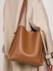 Premium Women's Genuine Cowhide Leather Bucket Bag 2026 - Large Capacity, Single Shoulder & Crossbody