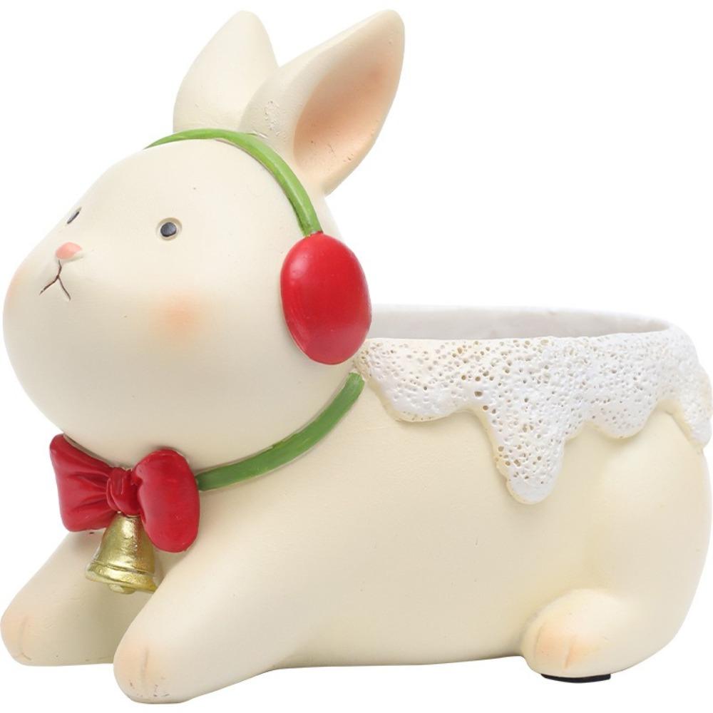 Bunny Reindeer Succulent Planter Resin Animals Flowerpot Cute Succulents Plants Pots Home