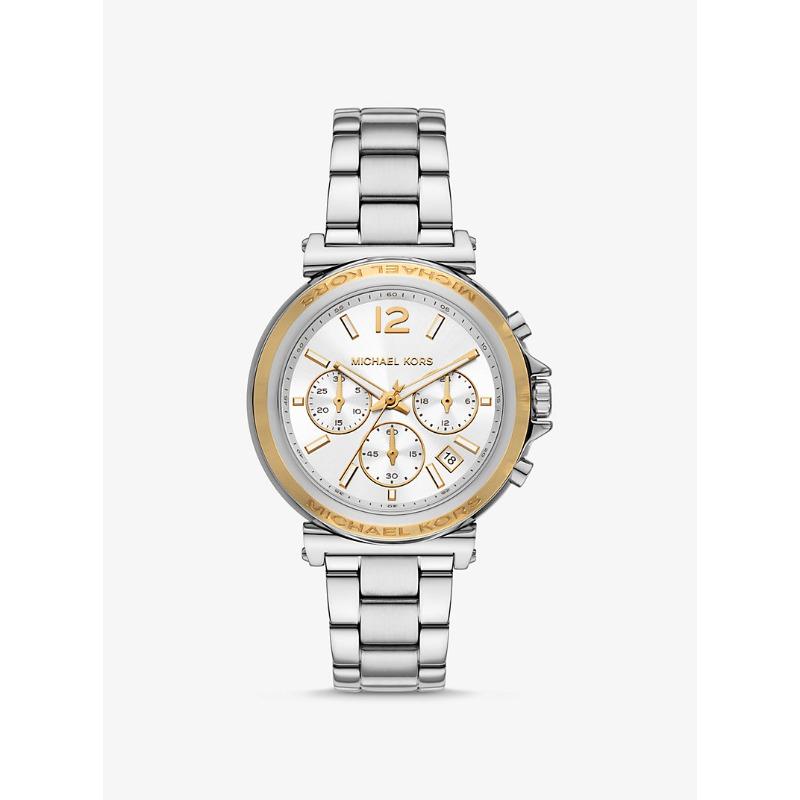 Michael Kors Oversized Maren Silver-Tone Watch MK7495 серебряный