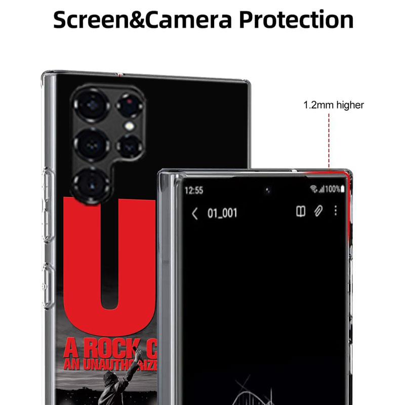 Band U2 Cases Phone Case for Samsung Galaxy S26 Ultra S25 Edge S24 S23 FE S21 Plus S20 S22 S10 Cover TPU Capa Shell Shockproof P