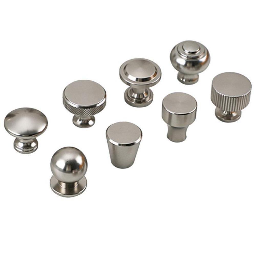 Silver Furniture Handle Single Hole Furniture Knobs Small Door Handle Cabinet Pulls Wardrobe