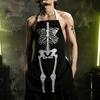Novelty Barbecue Apron Halloween Butcher with Realistic Blood Stain, Washable Protective Work Apron, Funny Prank Gift Horror Costume Prop for Cosplay