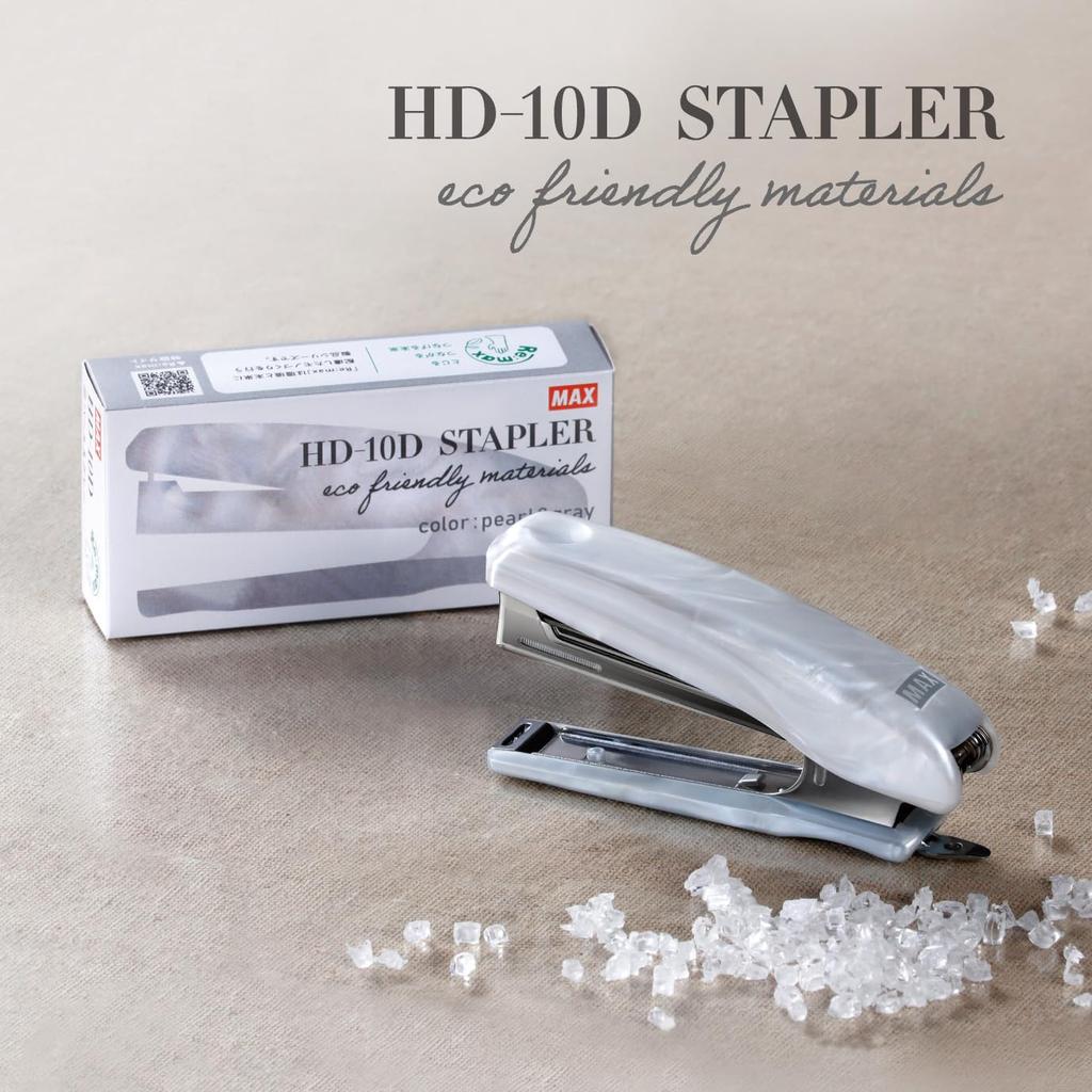 Max Sustainable Stapler Pearl Gray ZH90213 HD-10D/BP1