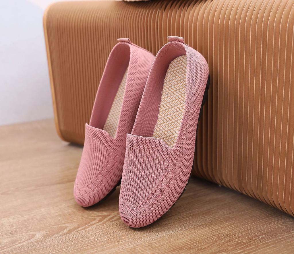 Fashion Sneakers Women Breathable Light  New Mesh Breathable Slip On Flat Casual Shoes Ladies  Socks Shoes Women  Womenshoes