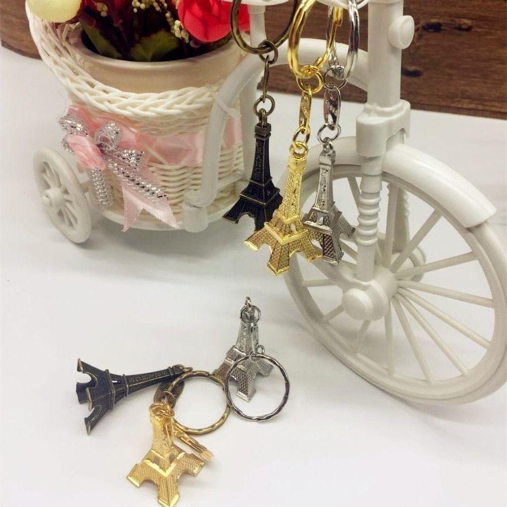 Vintage Eiffel Tower Bag Pendant Zinc Zinc Alloy Paris Keyring France Tower Keychain  Hanging Accessory
