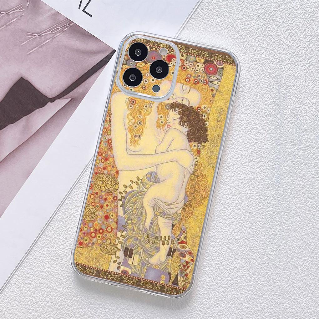 Art Gustav Klimt Phone Cover Casing for Motorola Moto G13 G14 G53 G54 G62 G72 G82 G84 E13 E20 G42 G32 G23 G22 Soft TPU Case Moto G72
