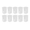 10Pcs Scientific Beaker Glass 250ml Large Capacity Clear Scale Tool Set Kit for Experiment