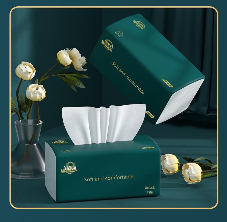 Large Box Five-Layer Thick Facial Tissue Paper Towels for Home Use