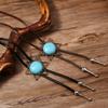 Bolo Tie Cowboy Costume Accessory for Men and Women Adjustable Length Vintage Metal Butterfly Pendant Necktie Necklace