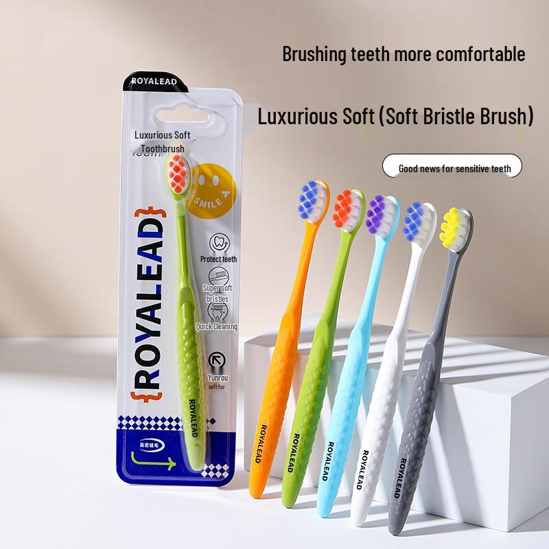 RAOYI 3-Sided Adult Soft Bristle Toothbrush 3-Pack